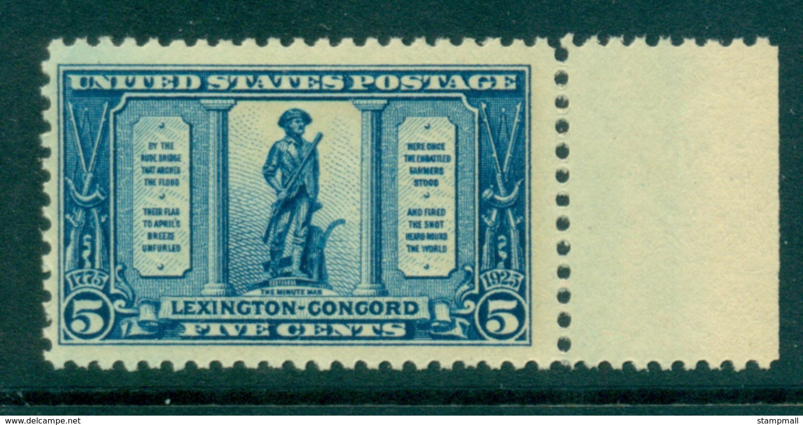 USA 1925 Sc#619 5c Lexington Concord MUH Lot33648 - Andere & Zonder Classificatie