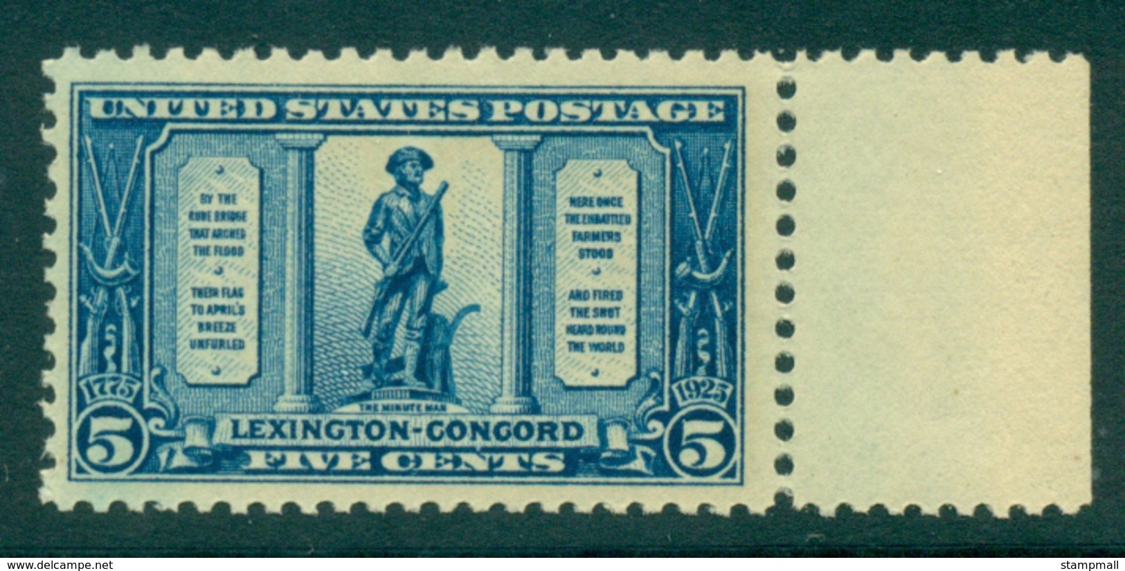 USA 1925 Sc#619 5c Lexington Concord MUH Lot33649 - Sonstige & Ohne Zuordnung