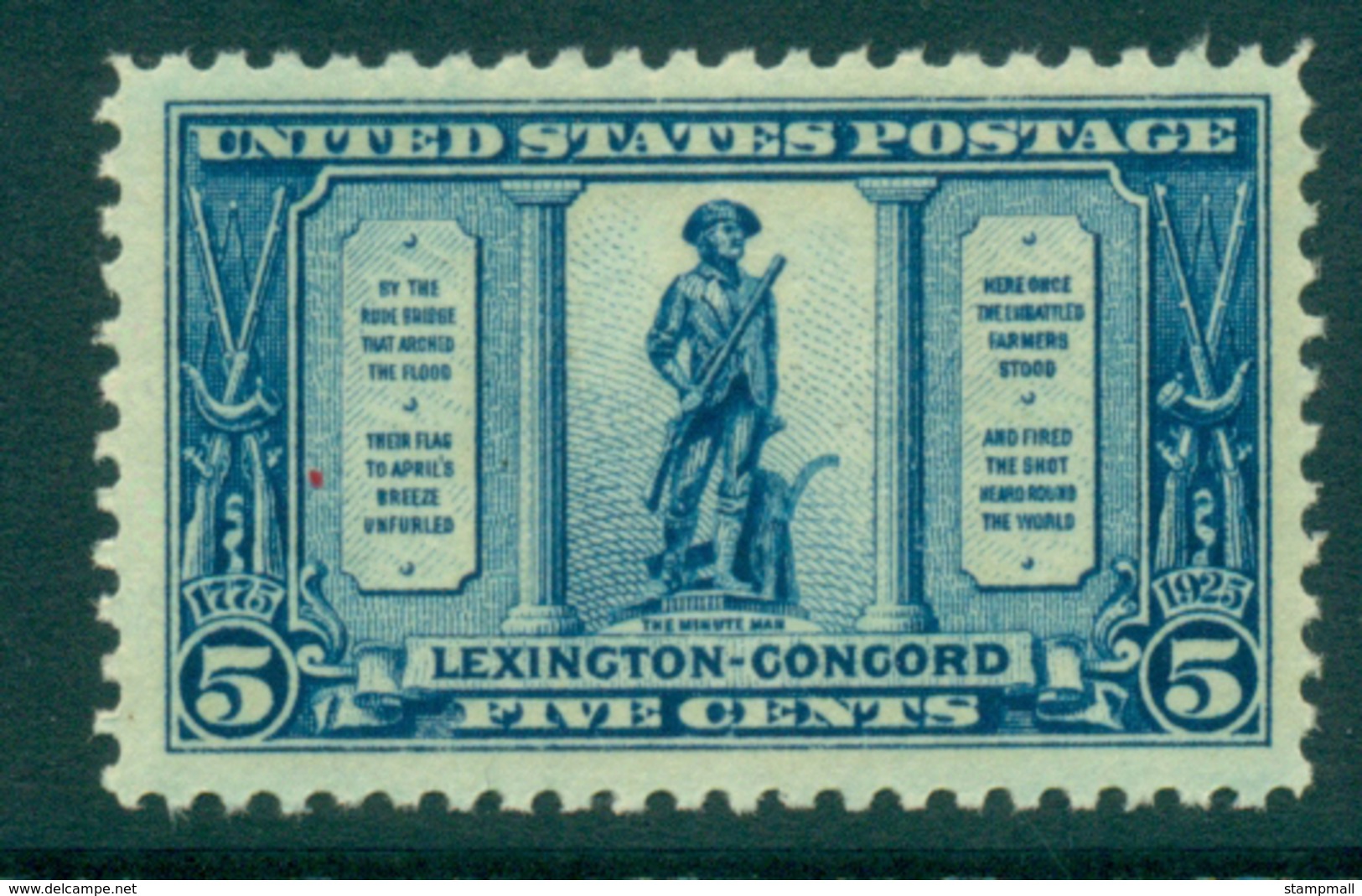 USA 1925 Sc#619 5c Lexington Concord MUH Lot33651 - Andere & Zonder Classificatie