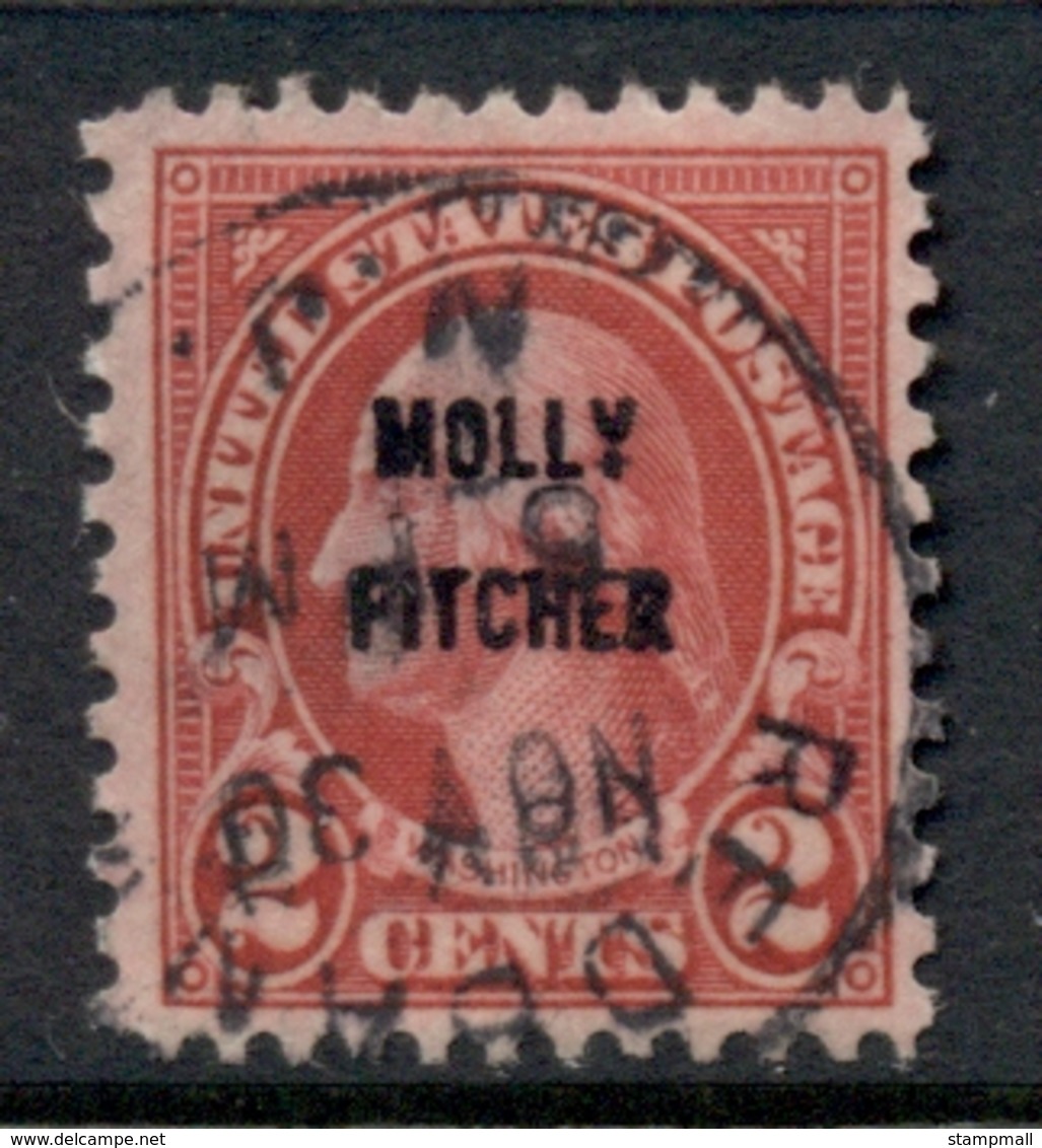 USA 1928 Sc#646 Molly Pitcher Opt FU - Andere & Zonder Classificatie