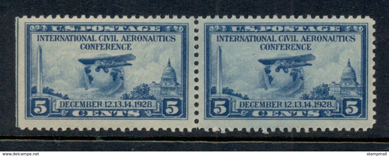 USA 1928 Sc#650 International Civil Aeronautics Conference 5c Pr MUH - Other & Unclassified
