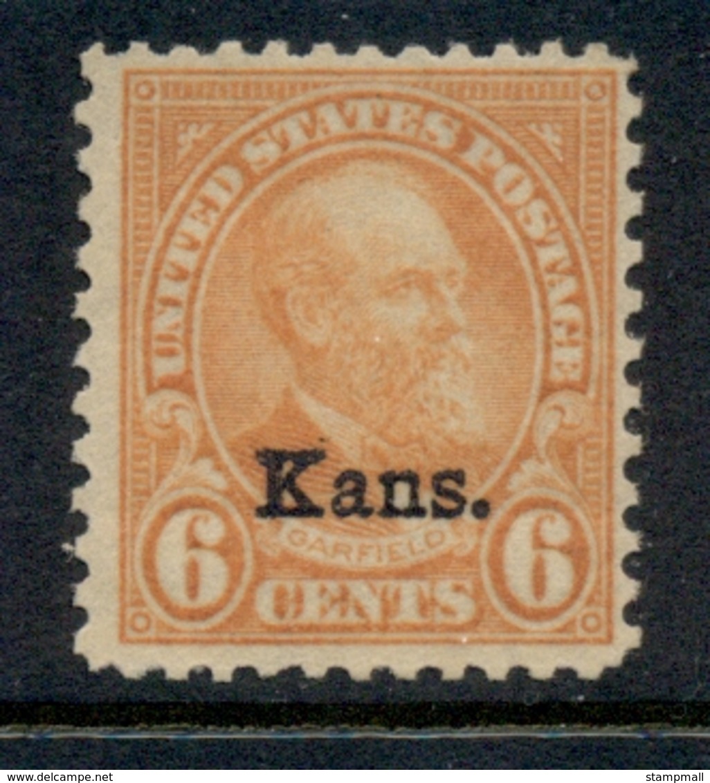 USA 1929 Sc#664 6c Fourth Bureau Opt Kans. MLH - Altri & Non Classificati