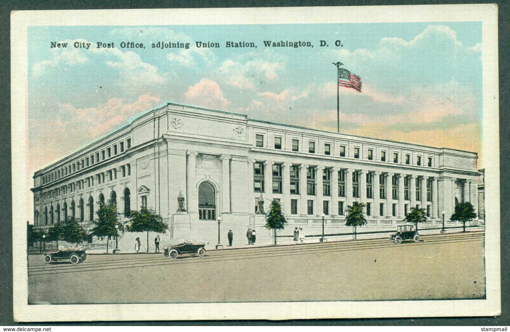 USA 1930c New City Post Office, Adjoining Union Station, Washington DC,color Photo, Unused - Other & Unclassified