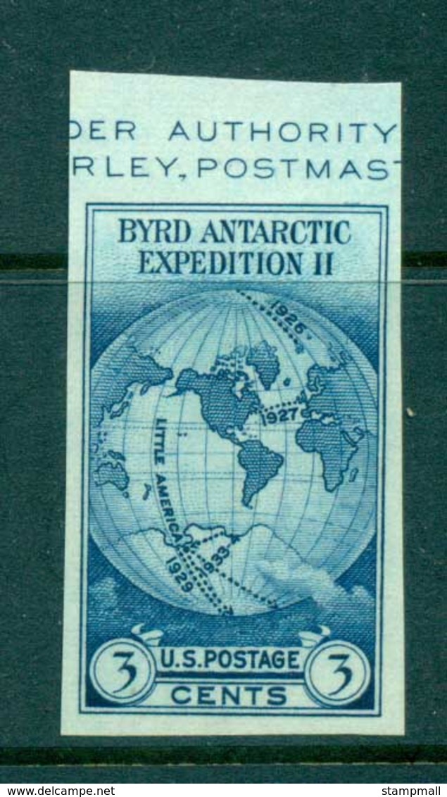 USA 1935 Sc#768 3c Byrd Antarctic Expedition IMPERF MNG Lot72291 - Andere & Zonder Classificatie