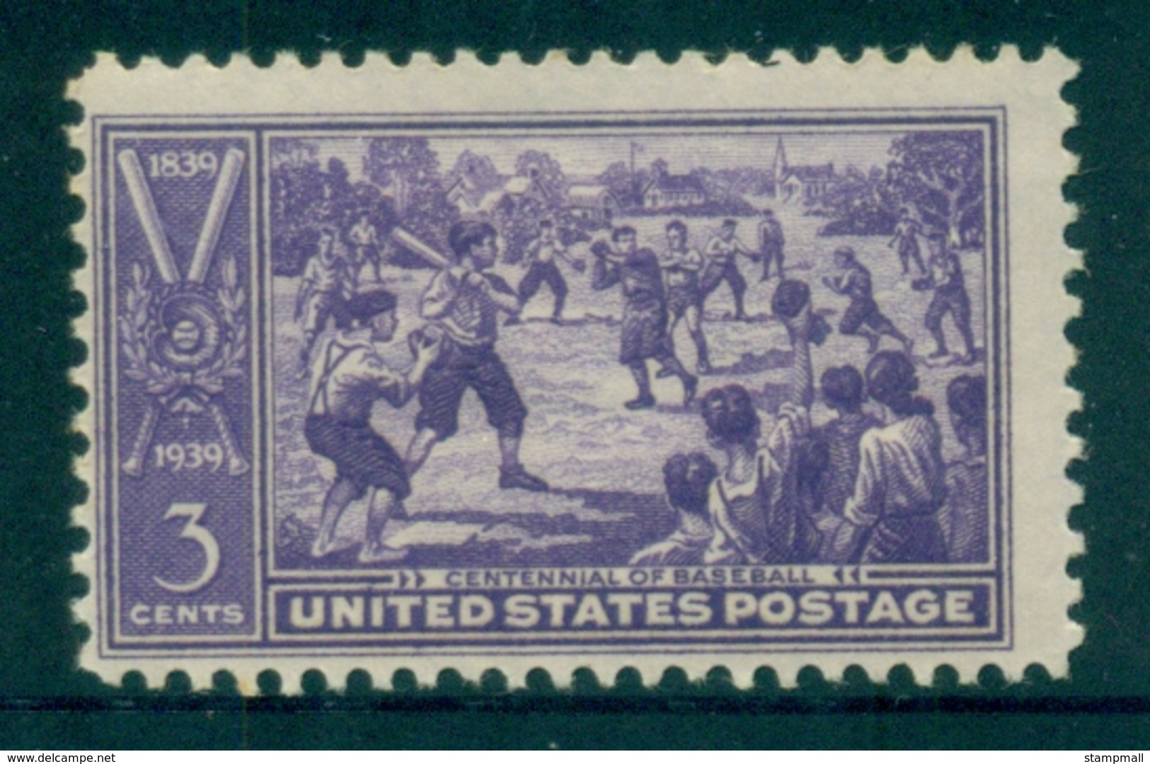 USA 1939 Sc#855 Baseball Centennial MLH Lot67566 - Sonstige & Ohne Zuordnung