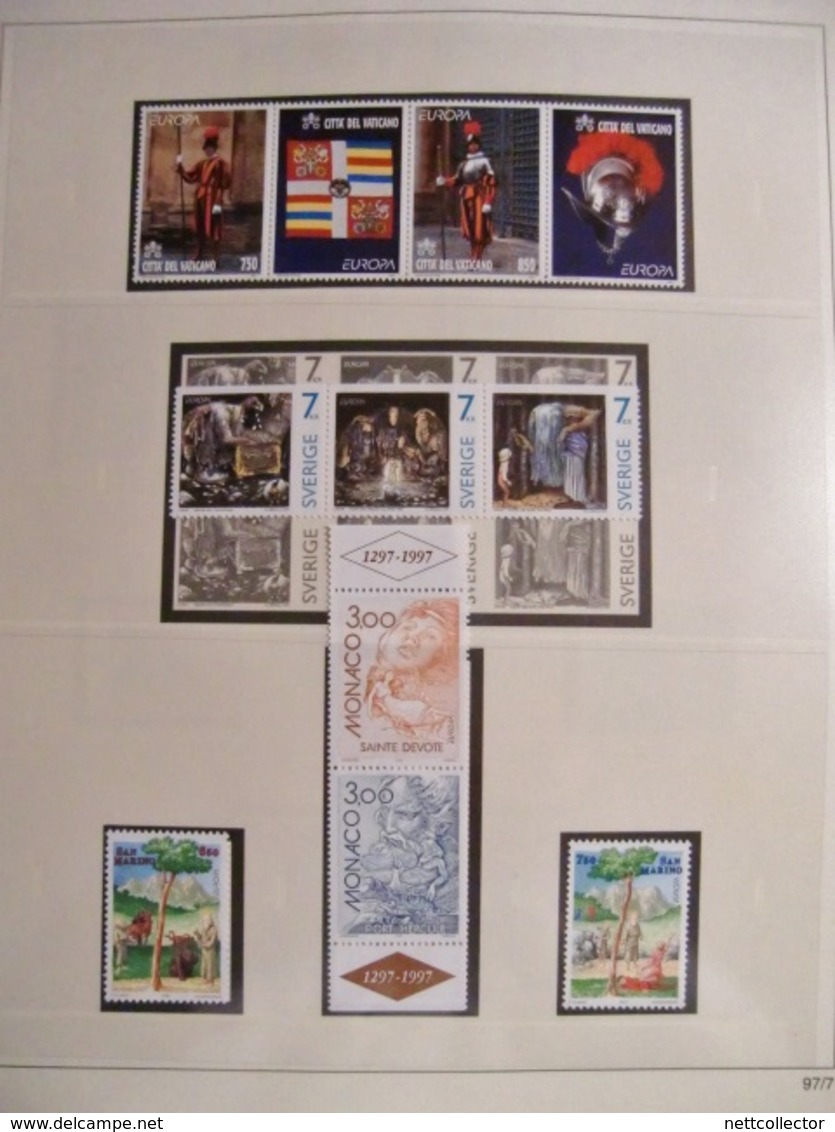 EUROPA COLLECTION 1995 / 1999  QUASI COMPLETE TIMBRES NEUFS** LUXE / SUPER PRIX