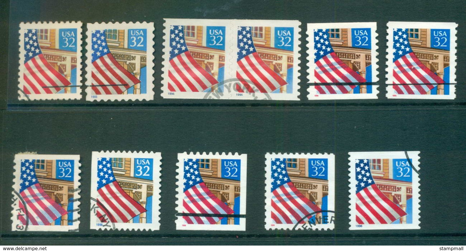 USA 1994 Sc#2897 On Flag Over Porch Asst Different FU Lot55568 - Sonstige & Ohne Zuordnung