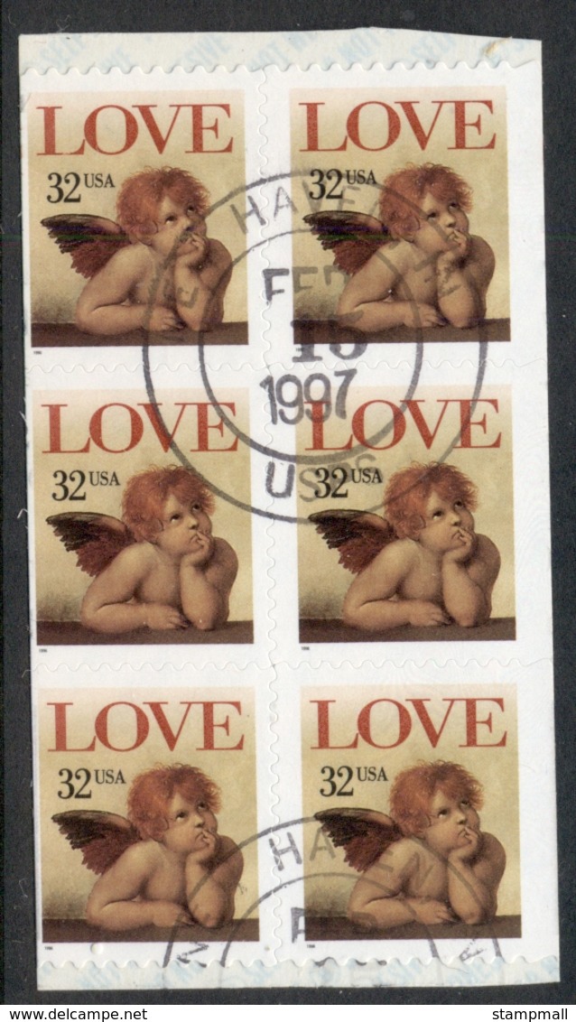 USA 1995 Love 32c Blk6 FU - Sonstige & Ohne Zuordnung