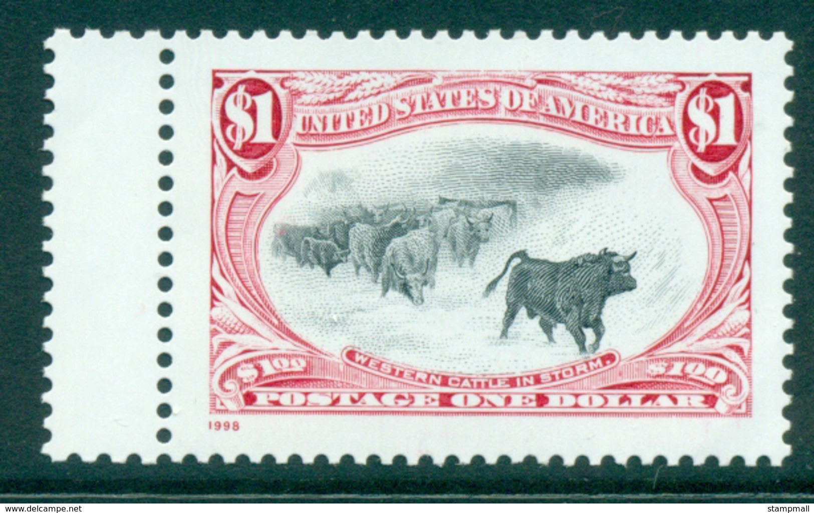 USA 1998 Sc#3209h $1 Trans Mississippi Reprint MUH Lot33693 - Andere & Zonder Classificatie