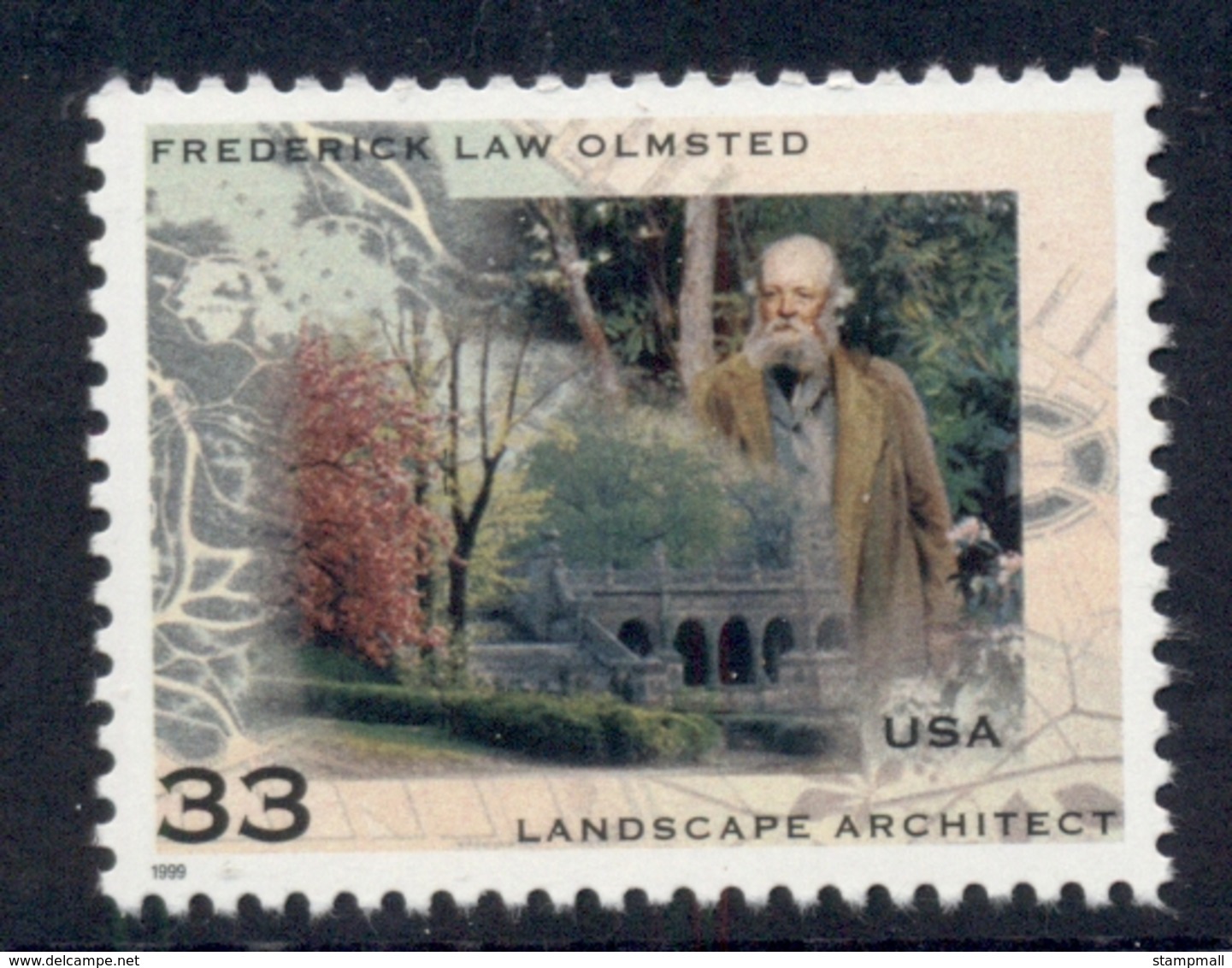 USA 1999 Sc#3338 Frederick Law Olmstead MUH - Sonstige & Ohne Zuordnung