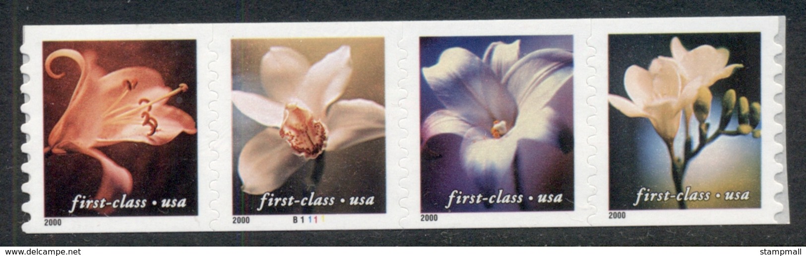 USA 2000 Sc#3463-65 Flowers Coil Str4 MUH - Andere & Zonder Classificatie