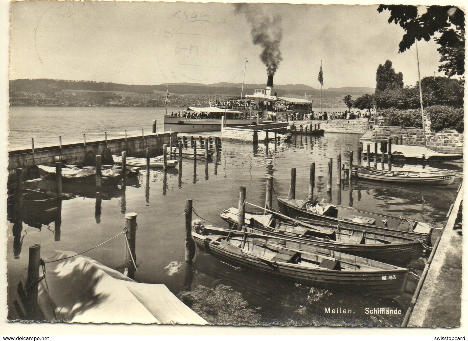 MEILEN Schifflände Dampfschiff - Meilen