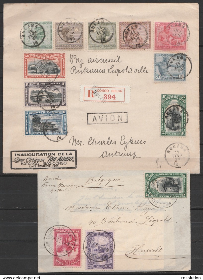 Collection de 47 plis Poste Aérienne - Belgique & Congo - 1e liaisons, vols & raids spéciaux (Rubin, Hansez,…) - superbe