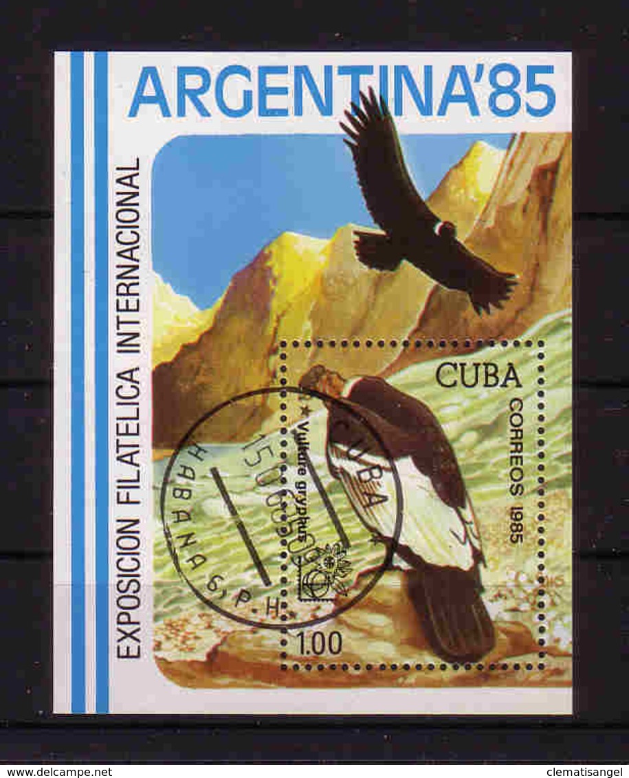 489a * CUBA * BLOCK GEIER ARGENTINA 85 * GESTEMPELT **!! - Adler & Greifvögel