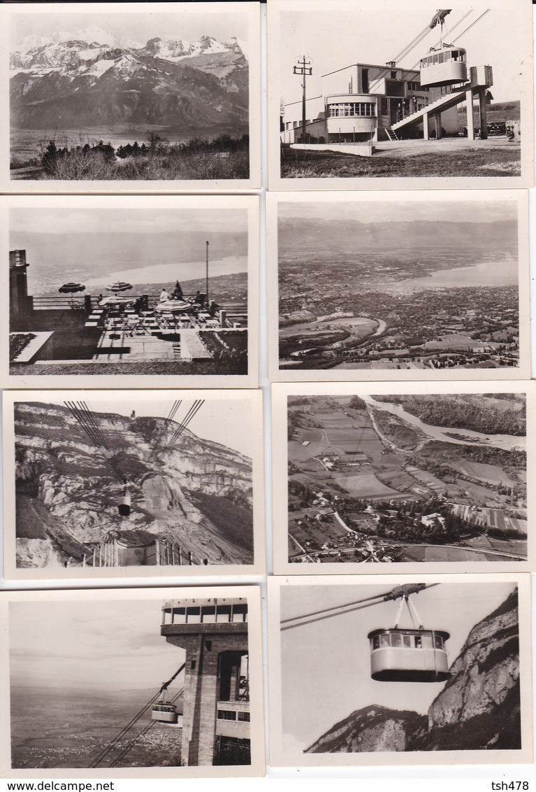 10 MINI PHOTOS D'éditeur ---74----SOUVENIR DU TELEFERIQUE DU SALEVE---voir 4 Scans - Lieux