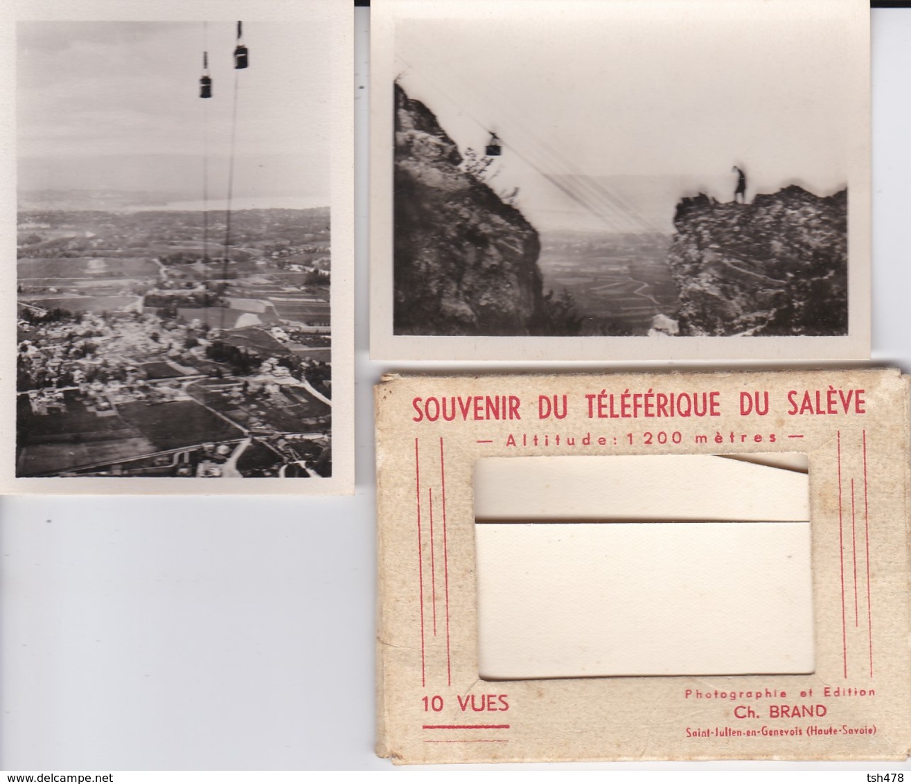 10 MINI PHOTOS D'éditeur ---74----SOUVENIR DU TELEFERIQUE DU SALEVE---voir 4 Scans - Lieux