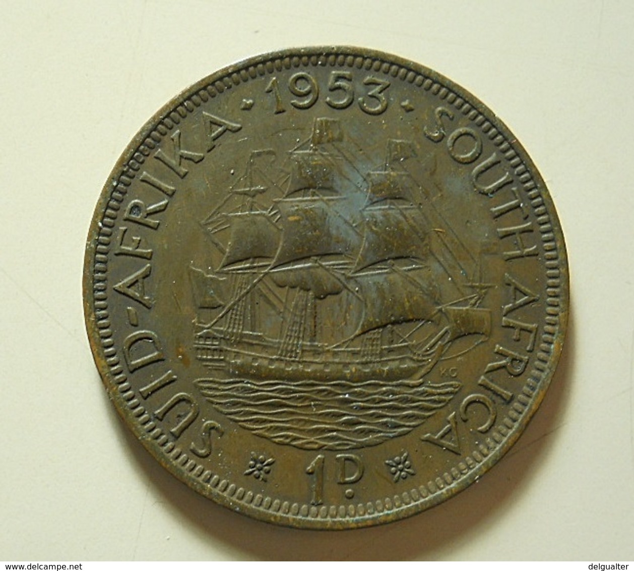 South Africa 1 Penny 1953 - Afrique Du Sud