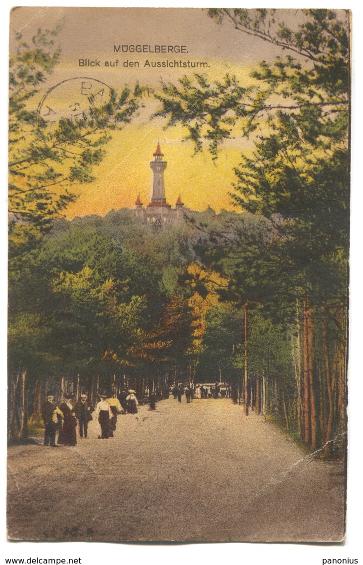 Germany - Muggelberge Berlin, Copenick Seal 1923. Bismarckturm - Müggelsee