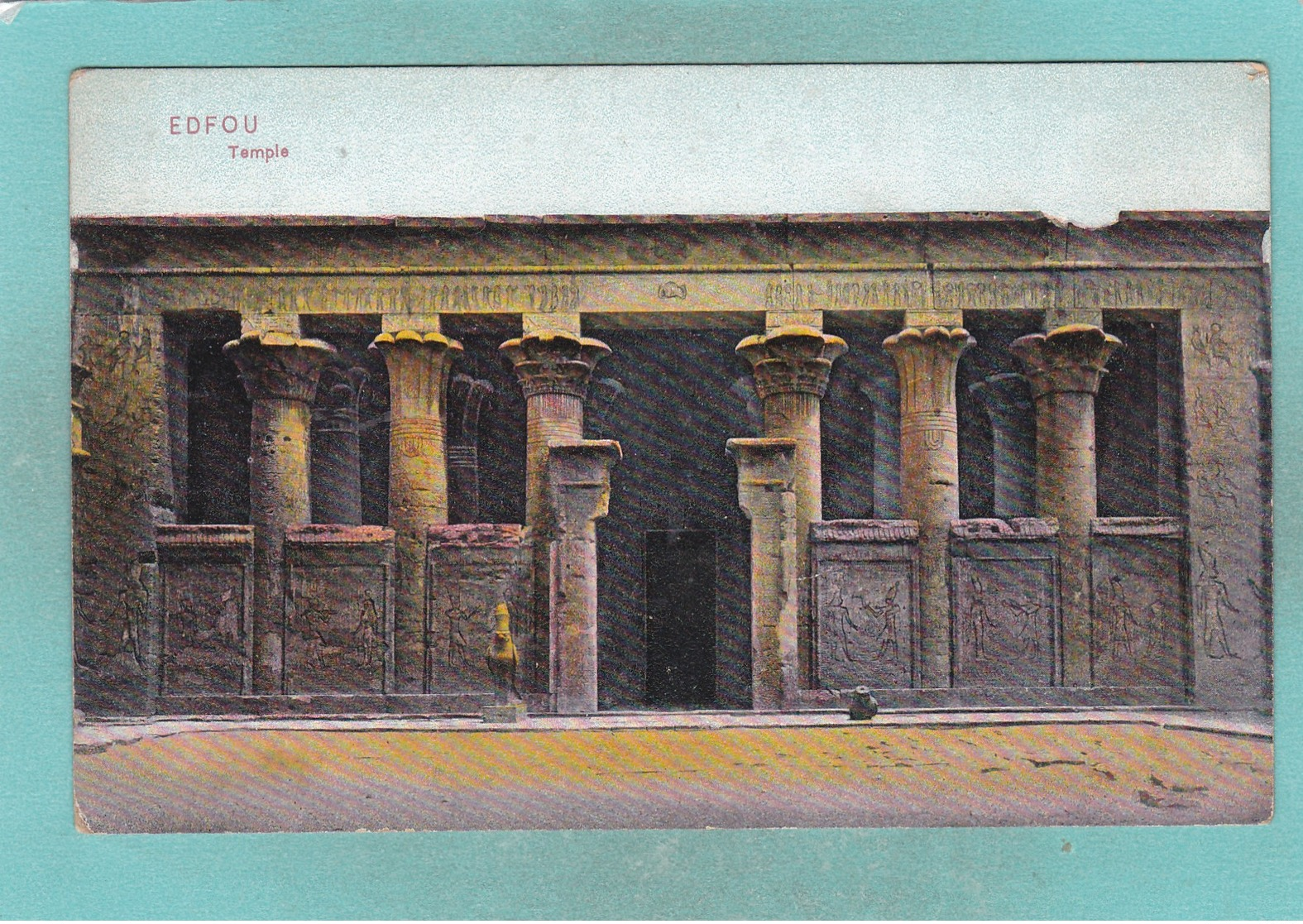 Old Post Card Of Edfou Temple,Edfu, Upper Egypt.J19. - Other & Unclassified