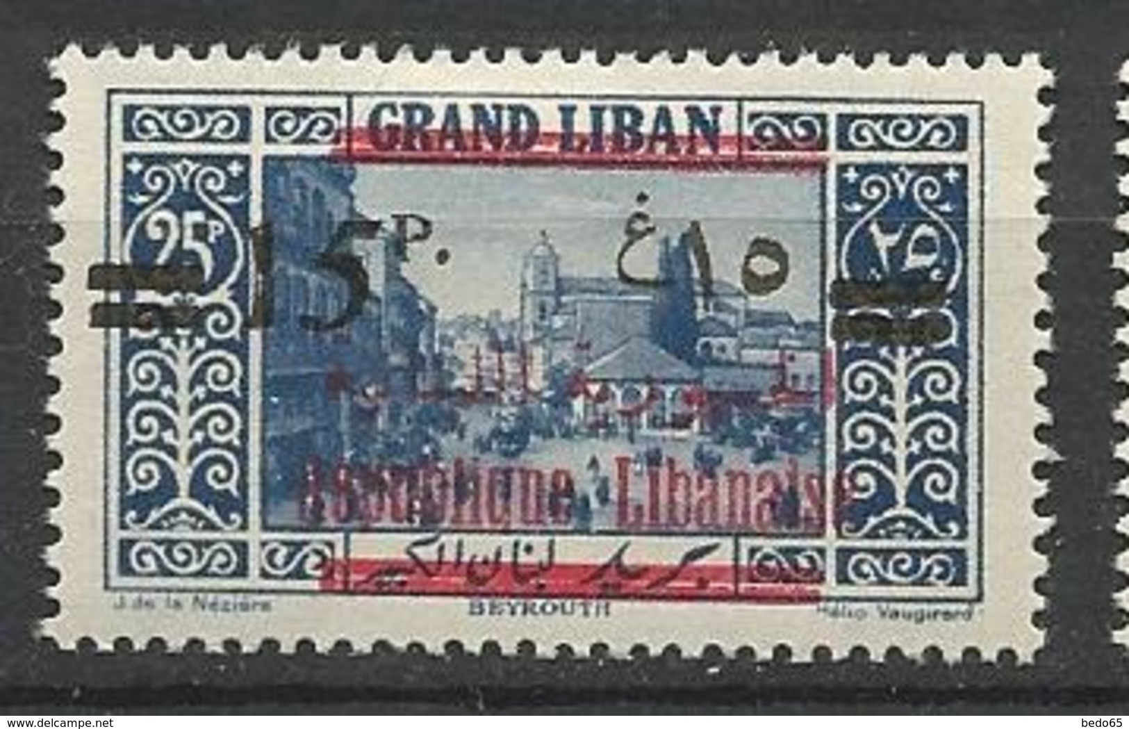 GRAND LIBAN  N° 114 NEUF*  CHARNIERE / MH - Neufs