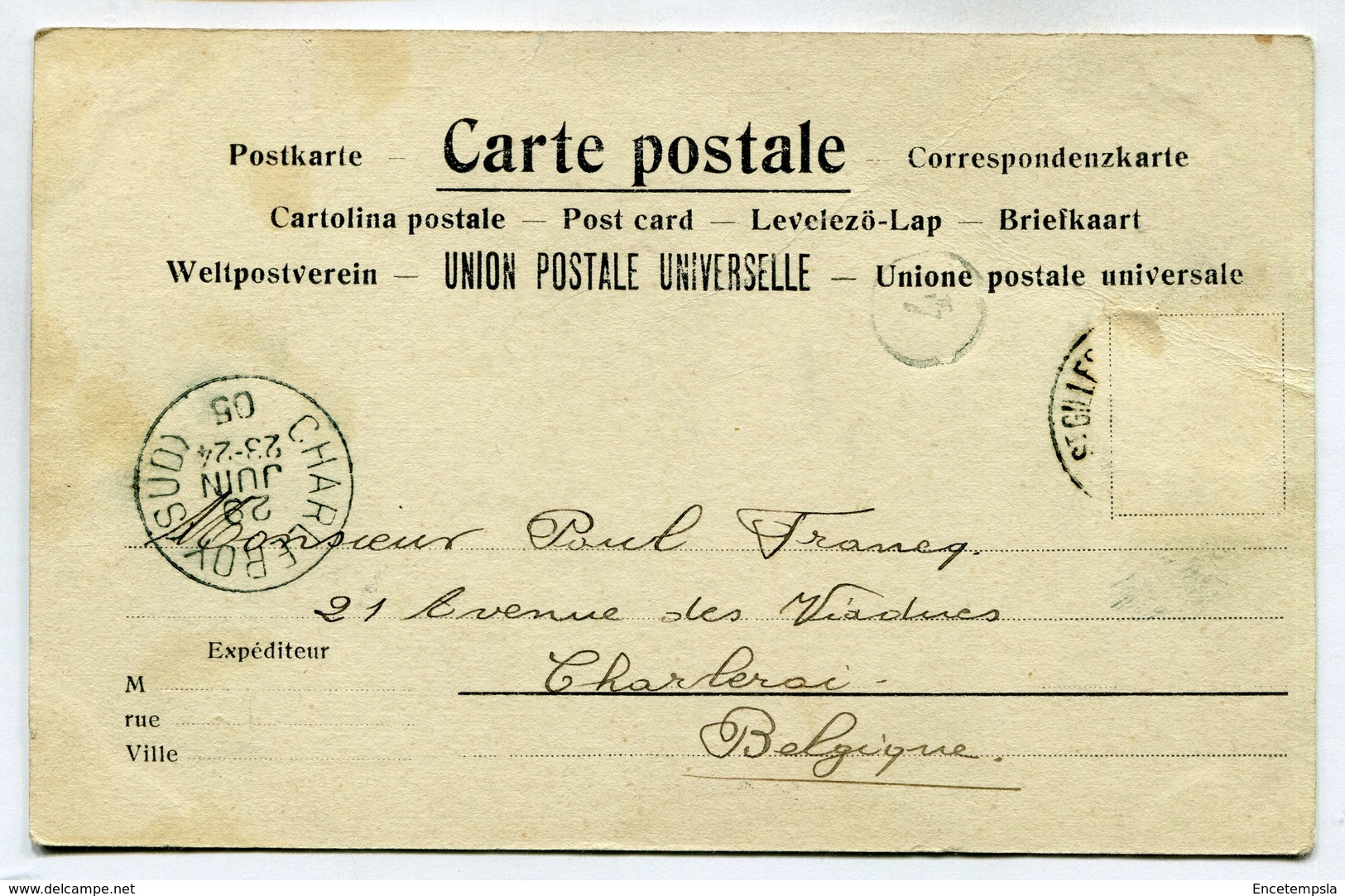 CPA - Carte Postale - Belgique - Bruxelles - La Gare Du Nord - 1905 (SV6601) - Chemins De Fer, Gares