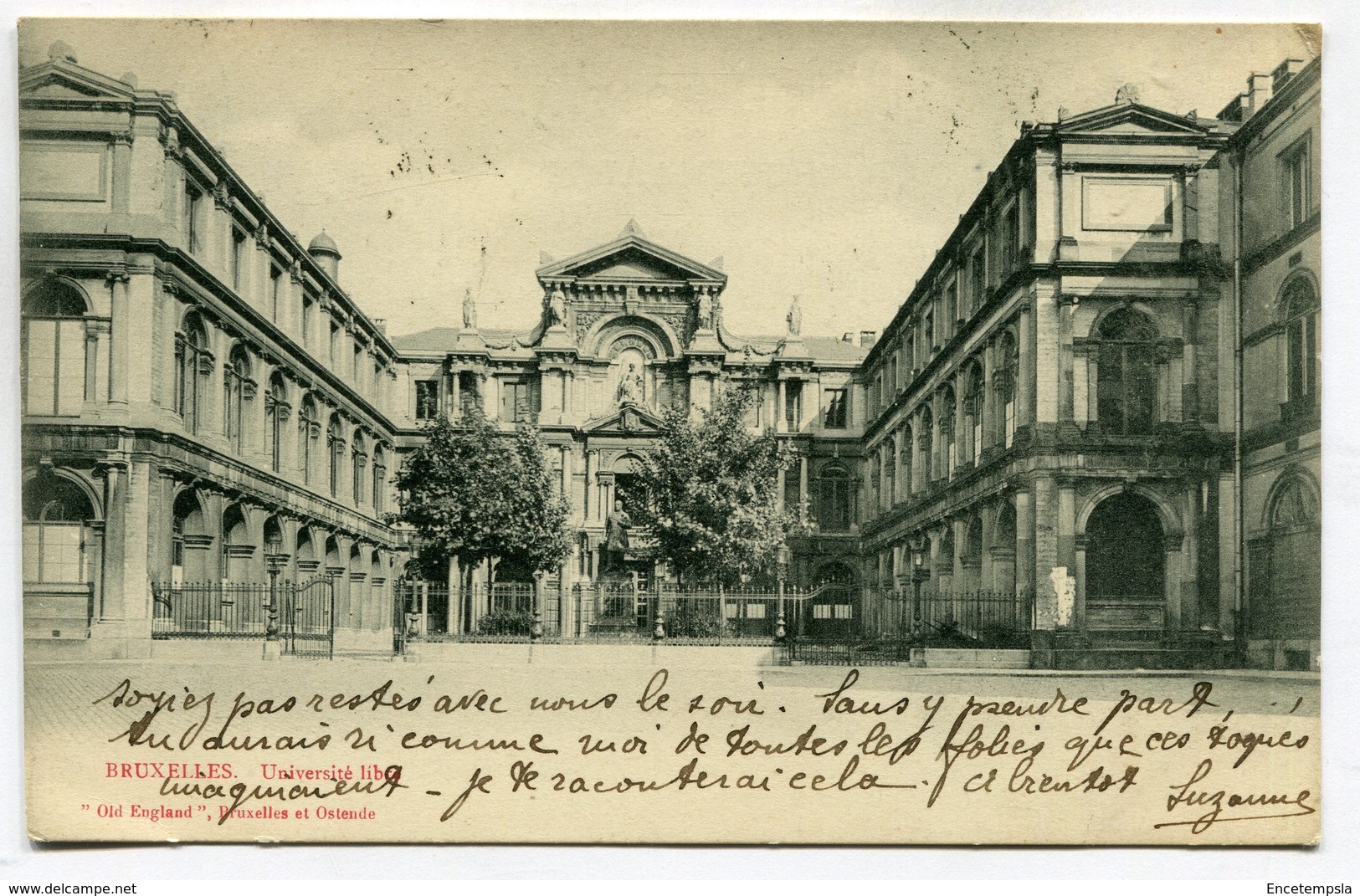 CPA - Carte Postale - Belgique - Bruxelles - Université Libre - 1907 (SV6603) - Enseignement, Ecoles Et Universités