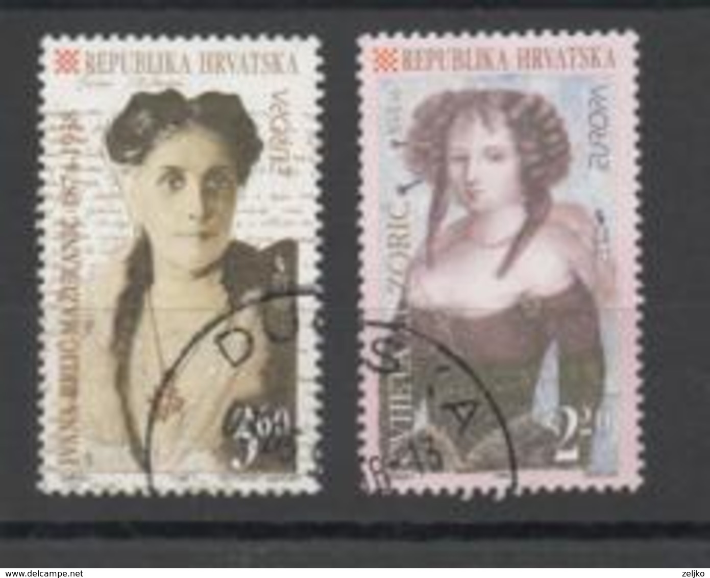 Croatia 1996, Used, Mich 375/6, Europa, Women - Croazia