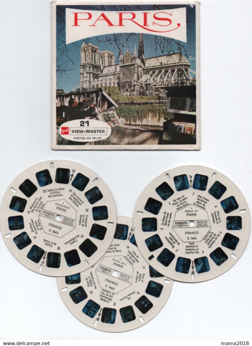 Paris  21 Vues View _master En Relief - Autres Monuments, édifices