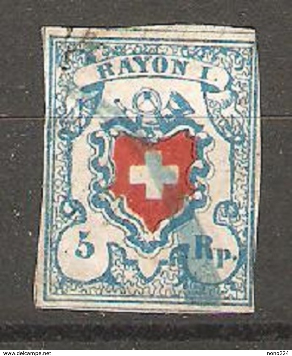 Timbre Suisse De 1851 ( Rayon I ) - 1843-1852 Timbres Cantonaux Et  Fédéraux