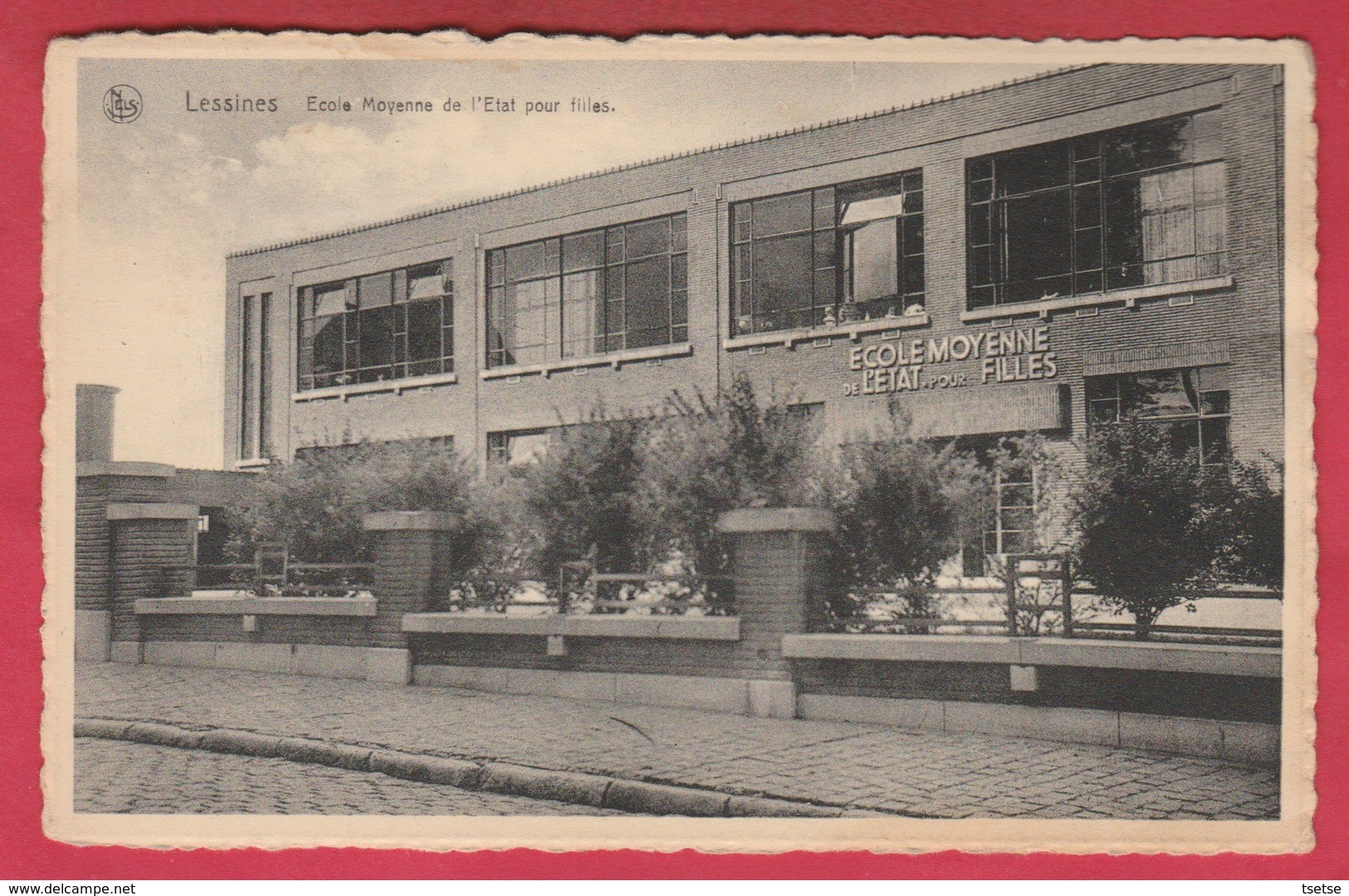 Lesssines - Ecole Moyenne De L'Etat Pour Filles - 1951 ( Voir Verso ) - Lessen