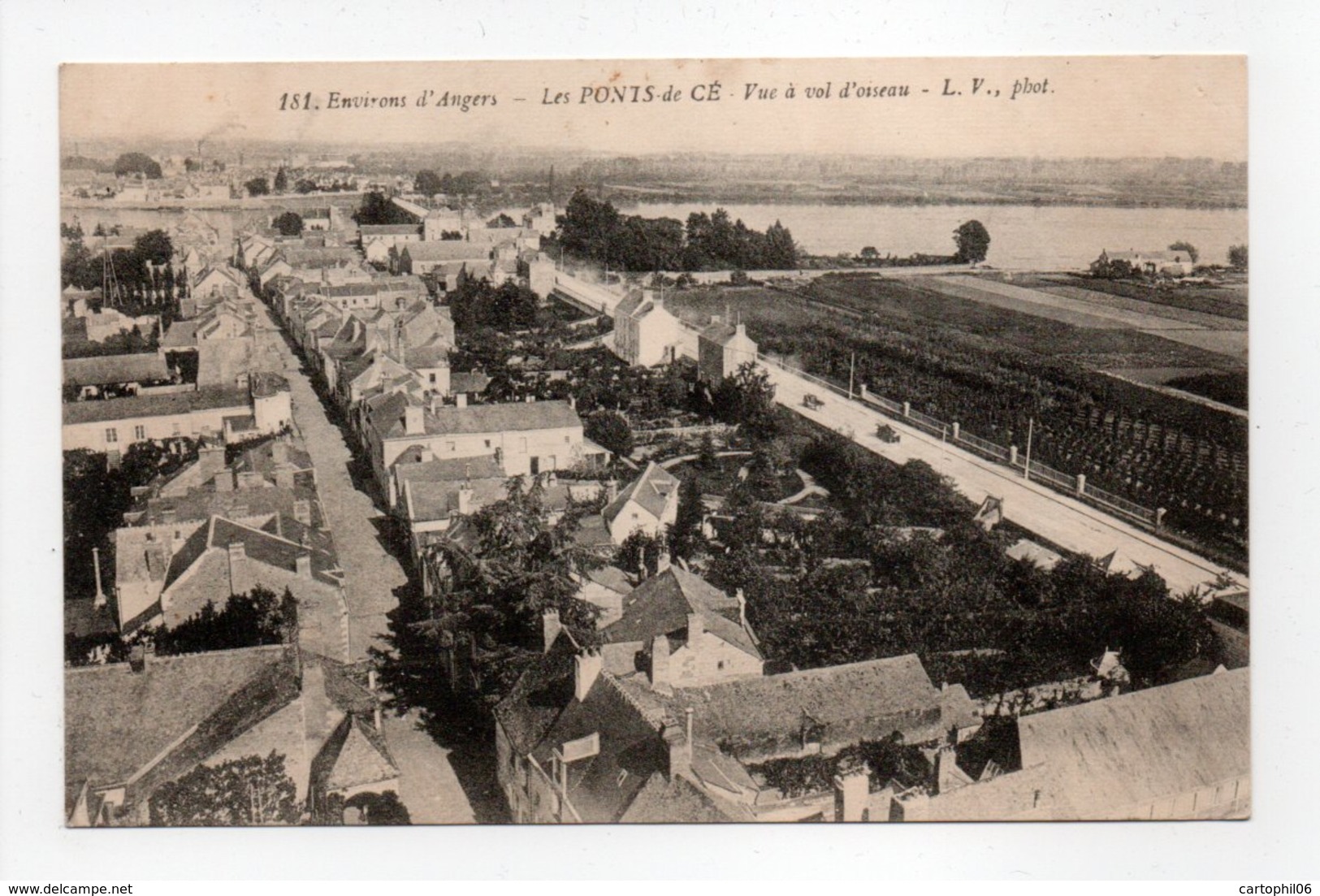 - CPA LES PONTS-DE-CÉ (49) - Vue à Vol D'oiseau - Photo L. V. 181 - - Les Ponts De Ce