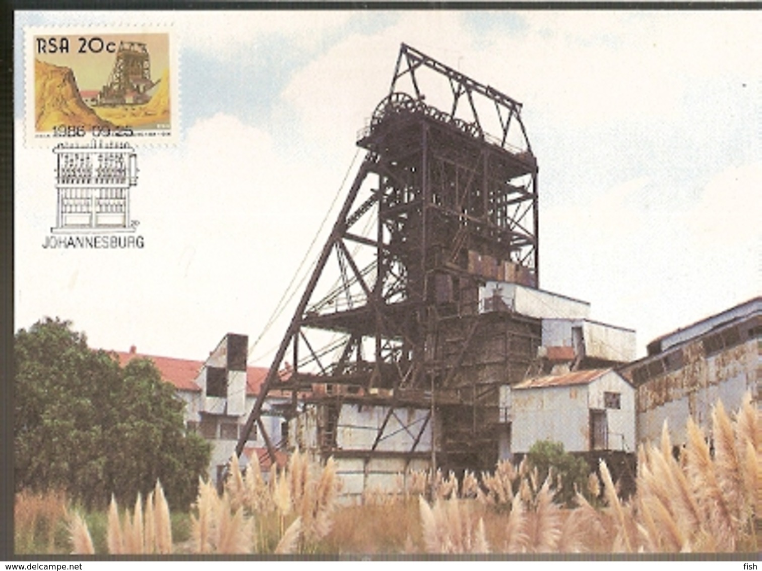 South Africa & Maxi Card, Johannesburg, The Golden City, Gold Mining 1986 (48) - Factories & Industries