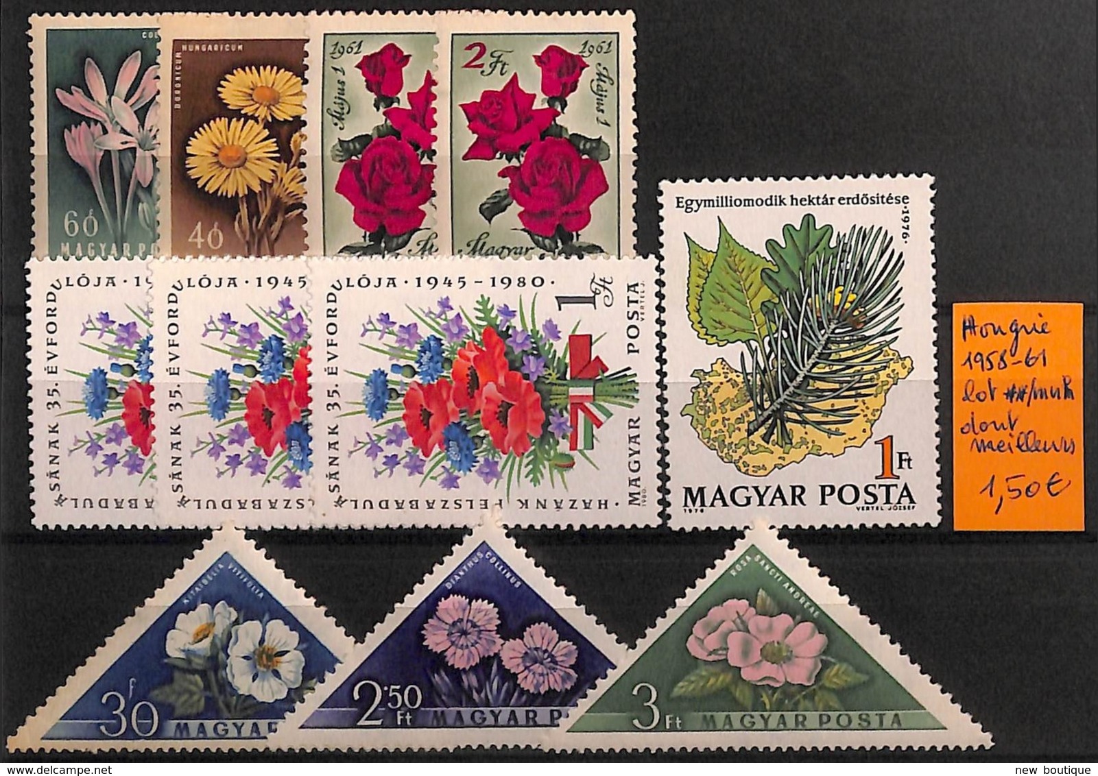 NB - [815167]Hongrie 1958-61 - Lot **/mnh Dont Meilleurs, Fleurs, Nature - Autres & Non Classés
