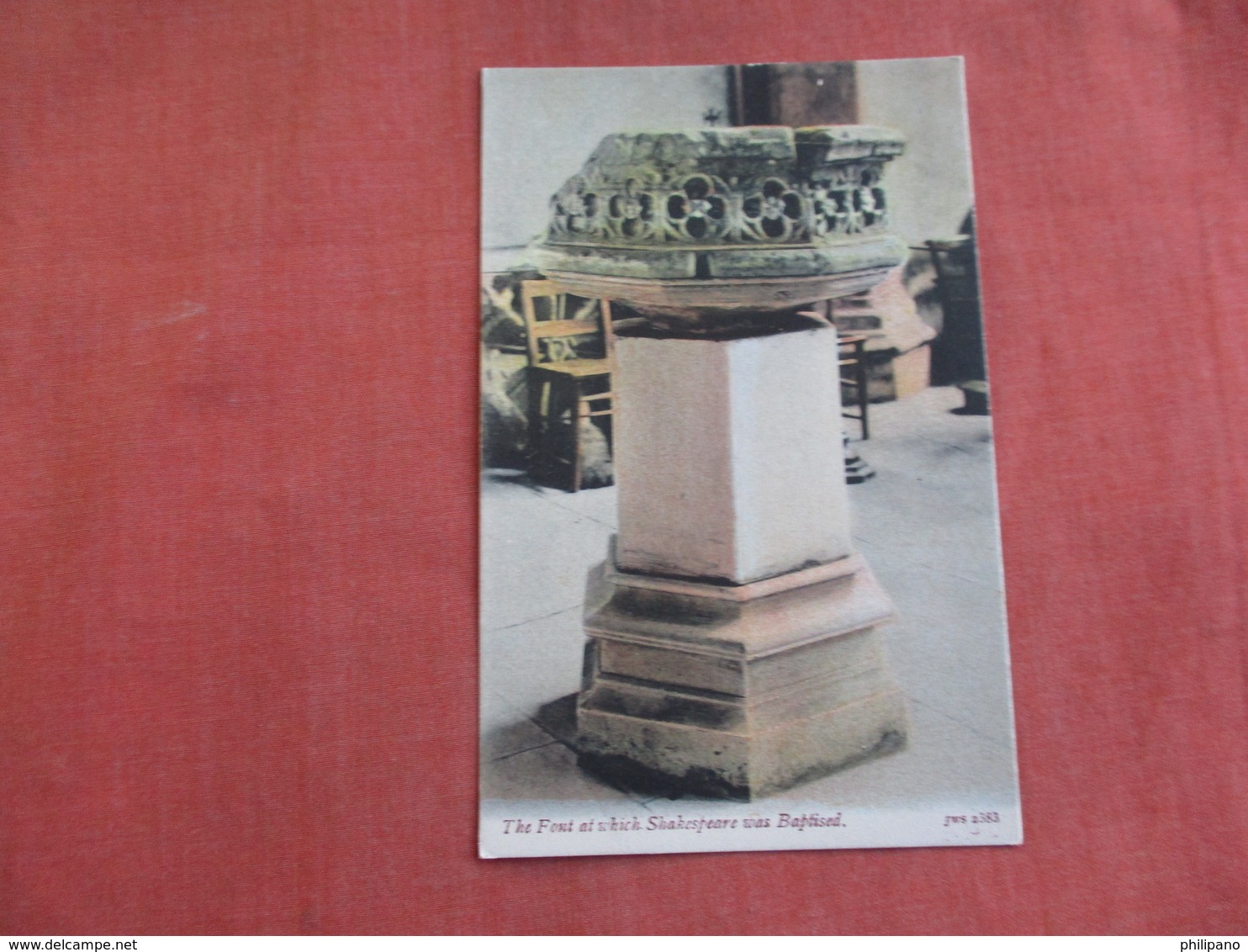 Font At Which Shakespeare Was Baptised Ref 3095 - Other & Unclassified