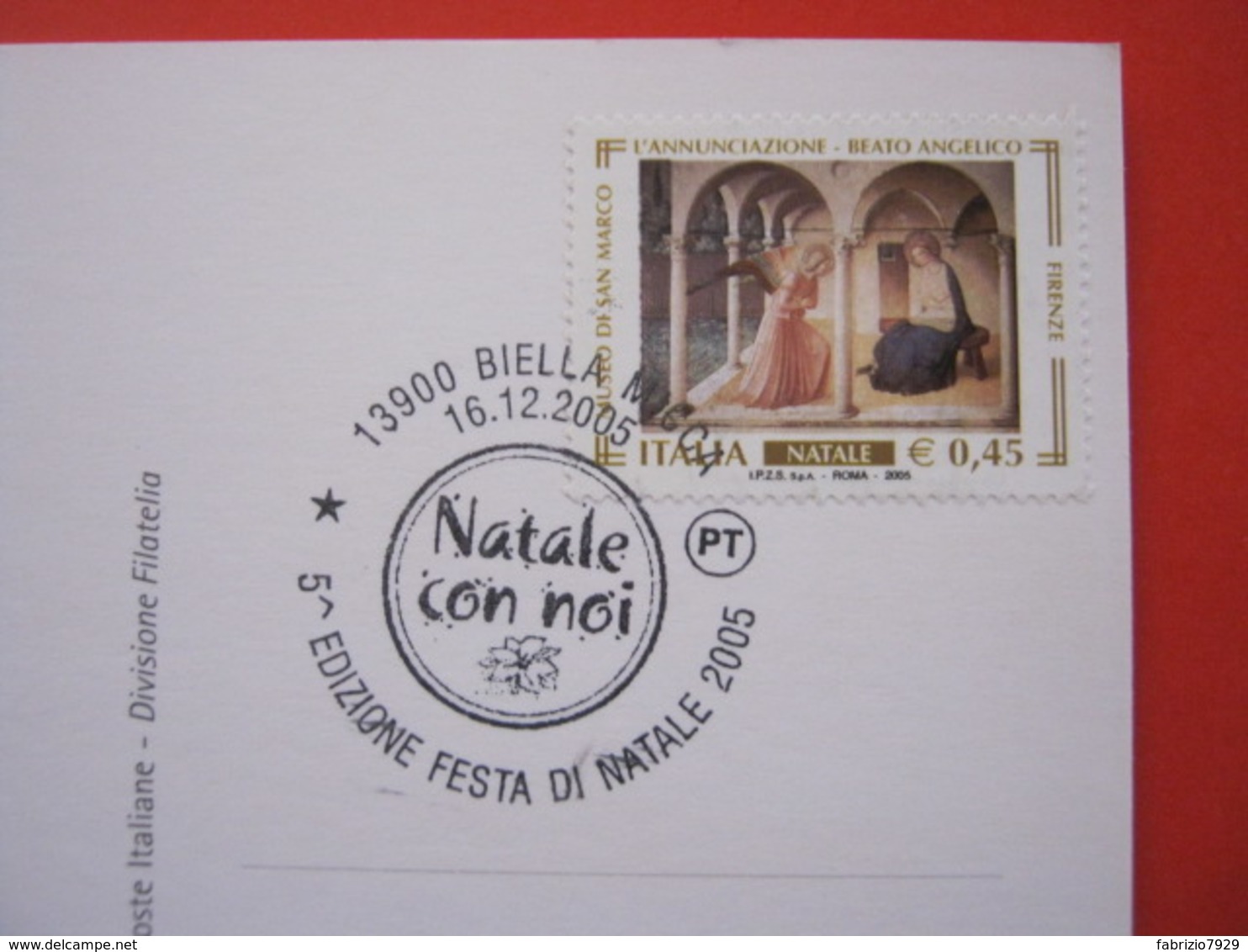 A.03 ITALIA ANNULLO - 2005 BIELLA 5^ EDIZIONE NATALE CON NOI - Natale