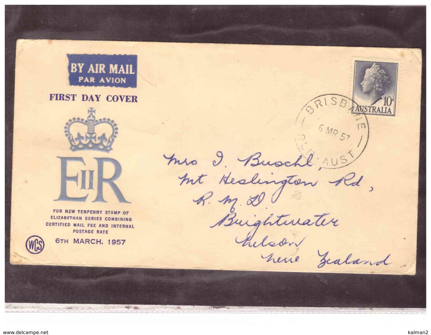 AUSFDC360   -   BRISBANE 6.3.1957    /    FDC  MICHEL NR.  274A - FDC