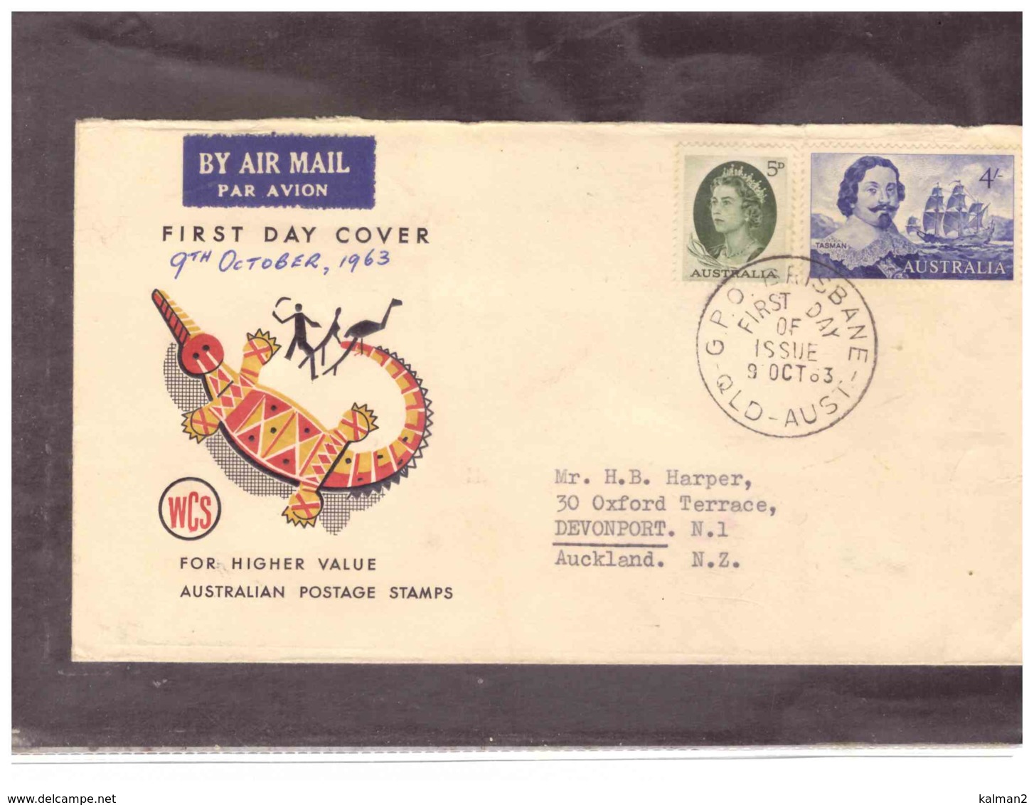 AUSFDC361   -   BRISBANE  9.10.1963     ./    FDC  MICHEL NR.  331 - Primo Giorno D'emissione (FDC)