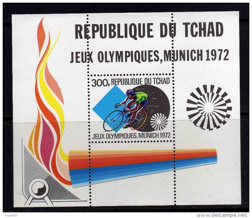 Tchad BF N° 13 XX Jeux Olympiques De Munich,  Le  Bloc Sans Charnière, TB - Tchad (1960-...)