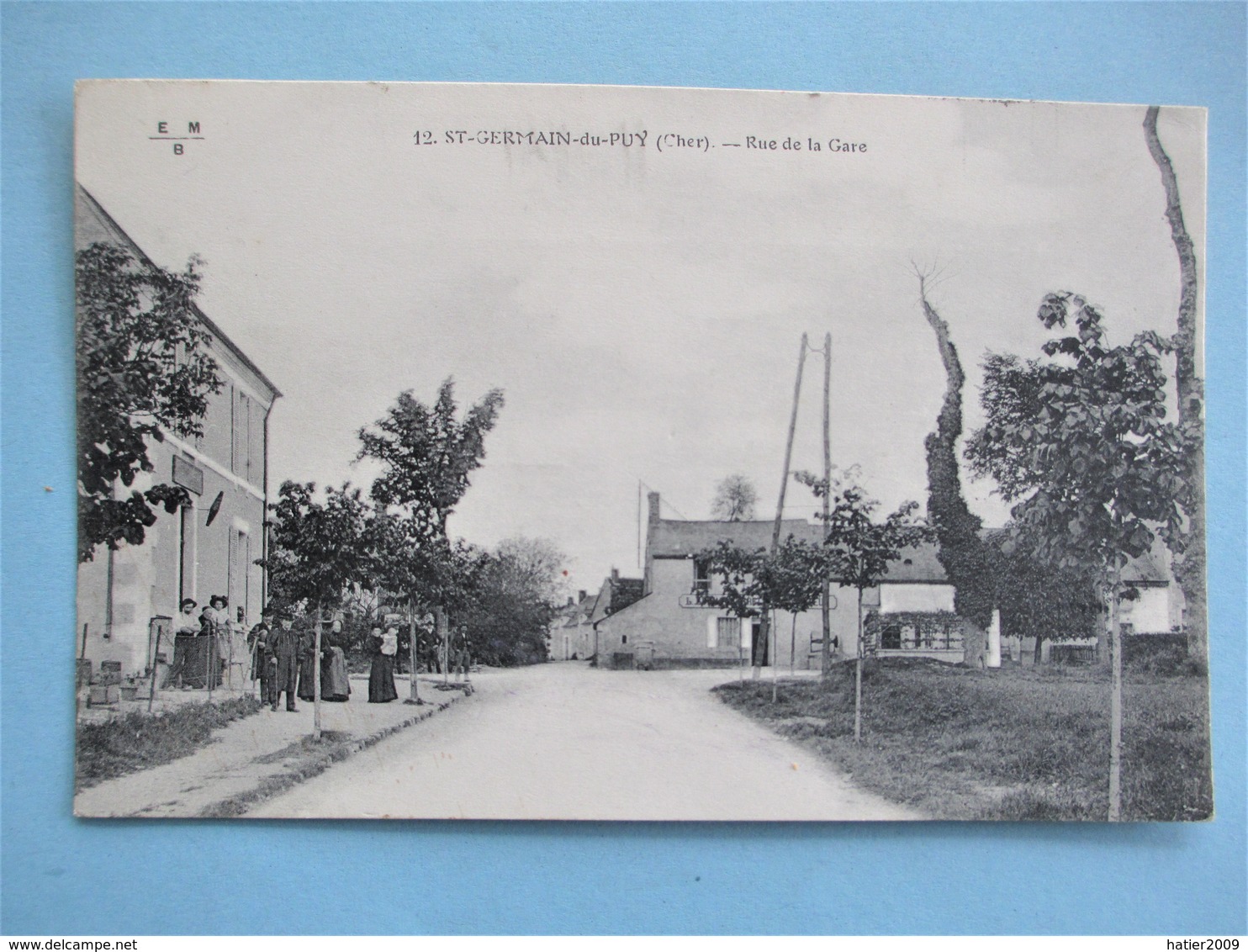 SAINT GERMAIN Du PUY - Rue De La Gare - Belle Animation - Philatélie En 1915 - Autres & Non Classés