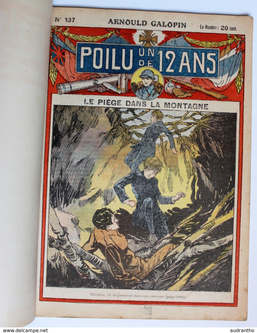 Guerre 14-18 WW1 UN POILU DE 12 ANS Arnould GALOPIN 1920 quasi Complet 53 numéros sur 55