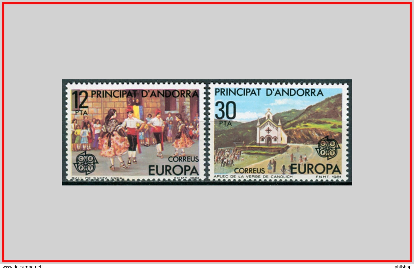 Andorra SP 1981 - Cat. 131/32 (MNH **) Europa CEPT - Europe (003377) - Nuovi