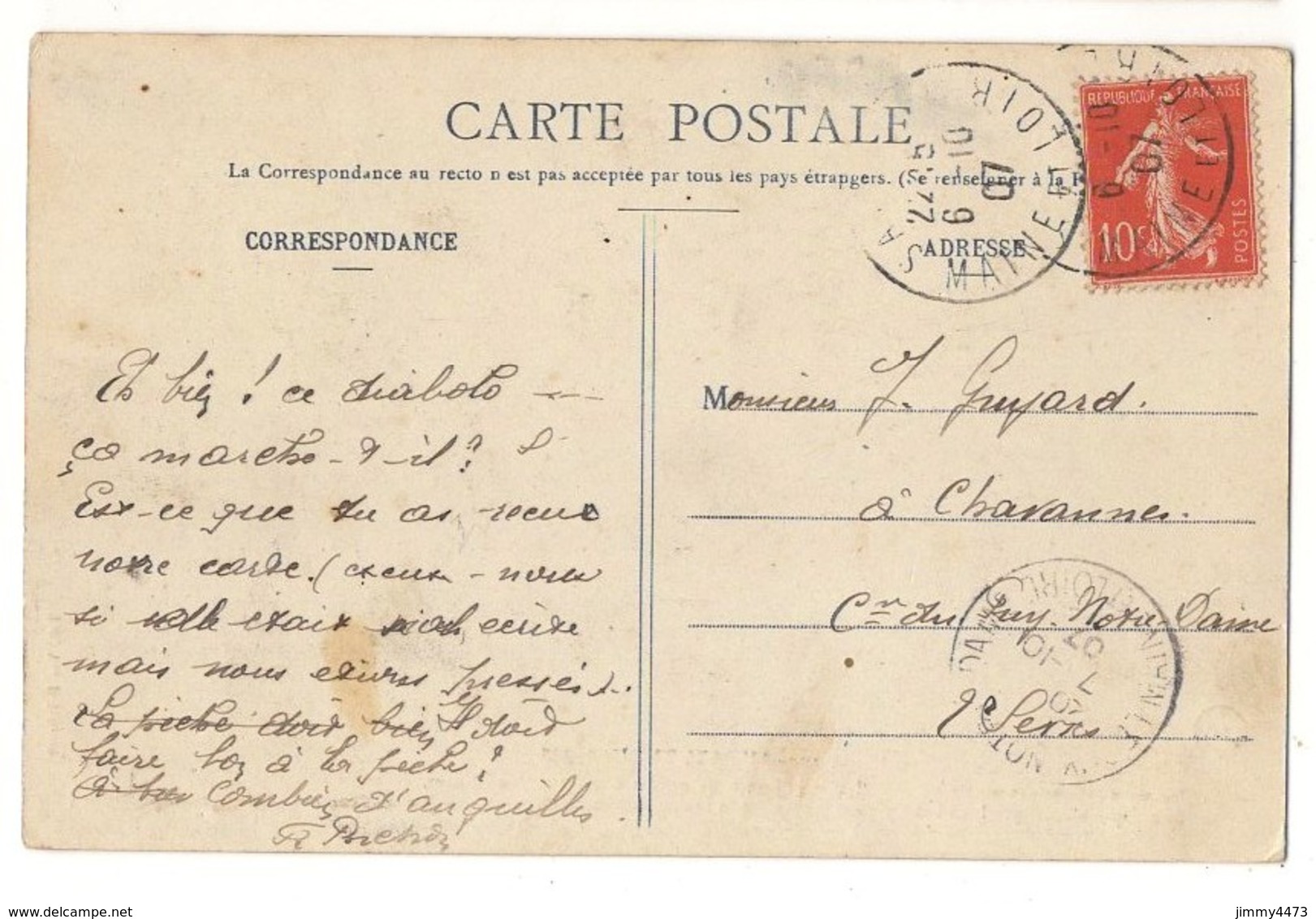 CPA - HUMOUR - AU PAYS THOUARSAIS + Texte En 1907 - N° 10 - Edit. Lib. Vve Delabarre - Humour