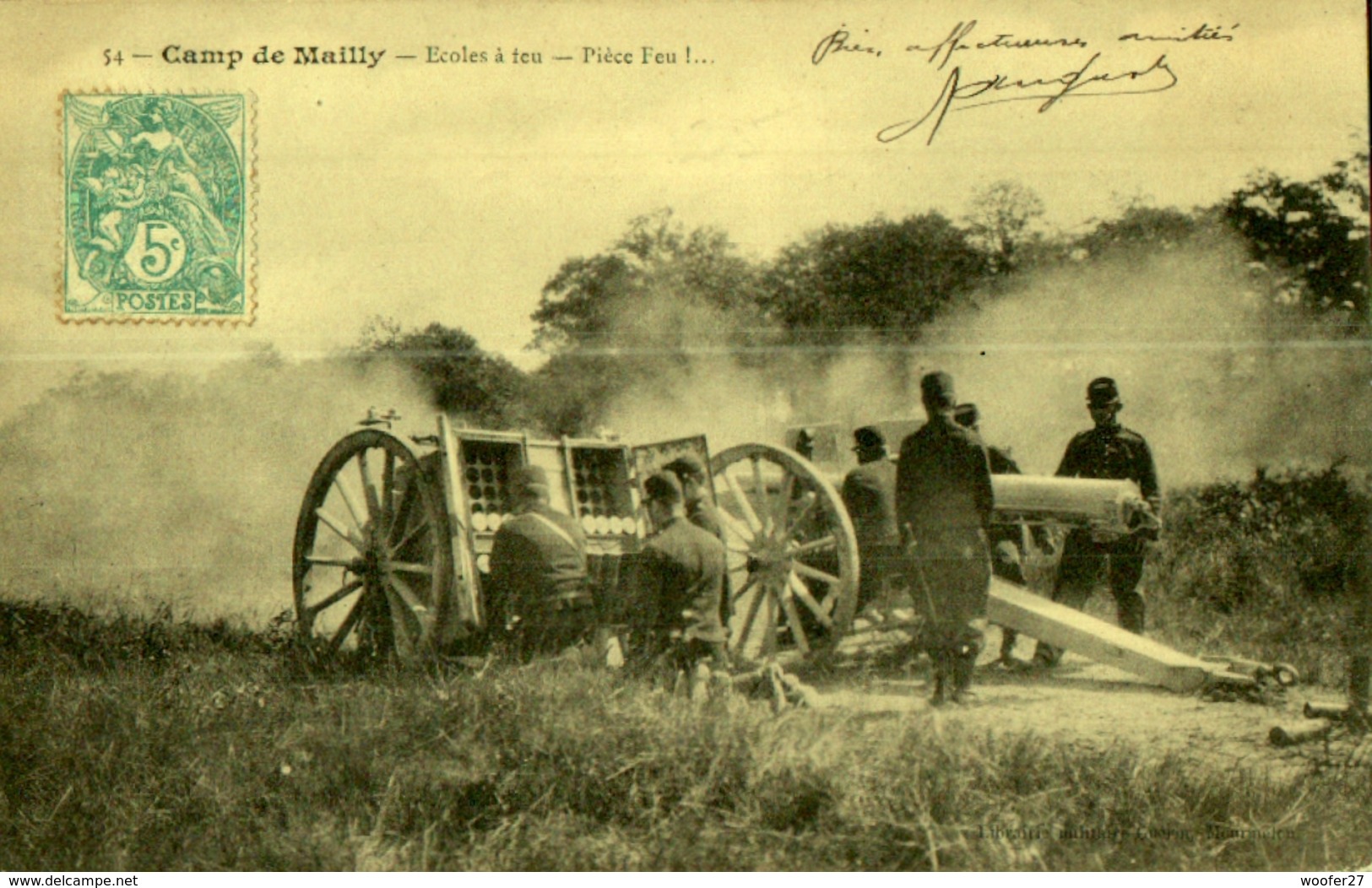 MILITARIA , Ecoles à Feu  , CAMP DE MAILLY - Guerre 1914-18