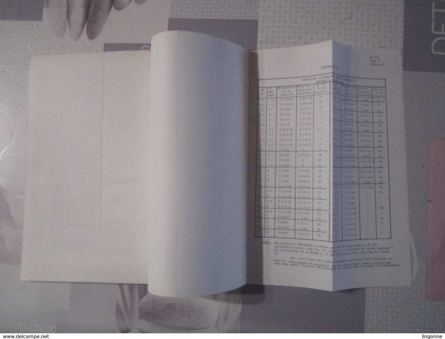 SNCF Direction Fiche Technique TC 005 Freinage des assemblages mécaniques 1972