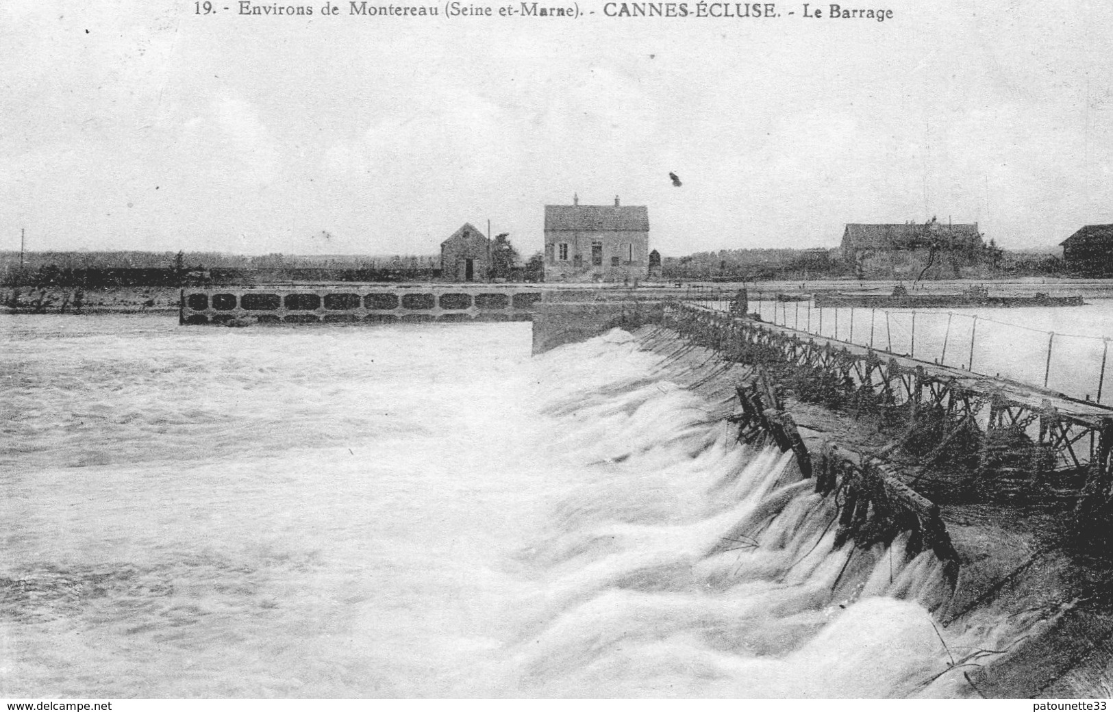 77 CANNES ECLUSE ENVIRONS DE MONTEREAU LE BARRAGE - Montereau