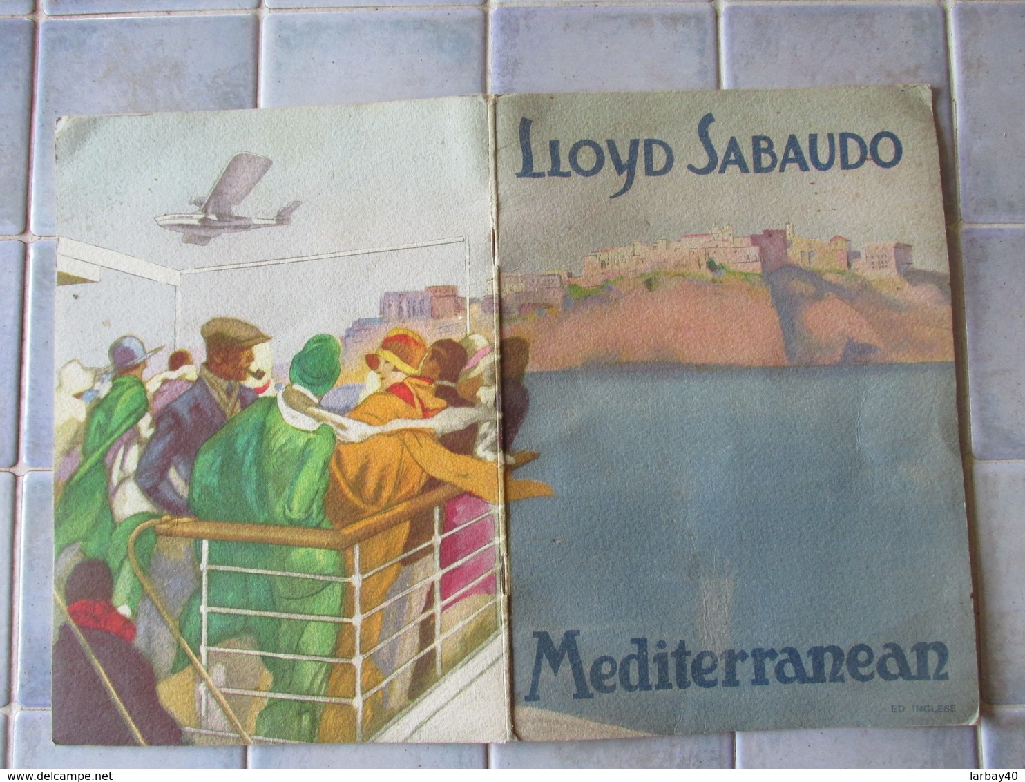 Lloys Sabaudo Mediterranean Tours Mai 1929 Paquebot - Publicités