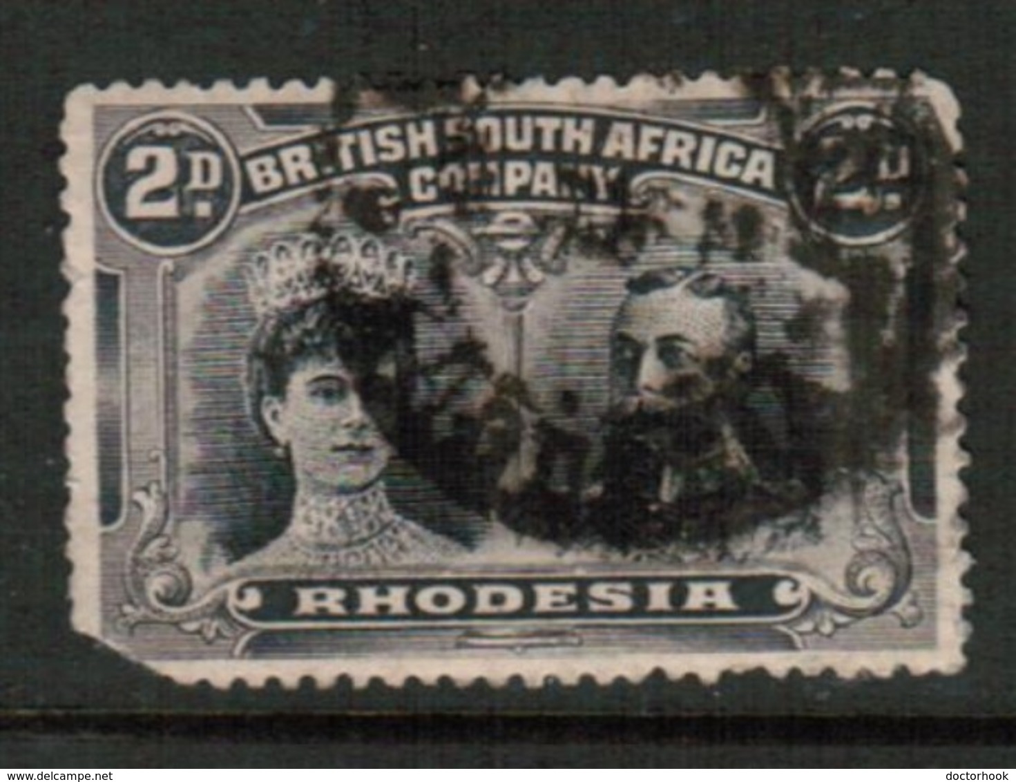 RHODESIA   Scott # 103 USED FAULTS (Stamp Scan # 434) - Other & Unclassified