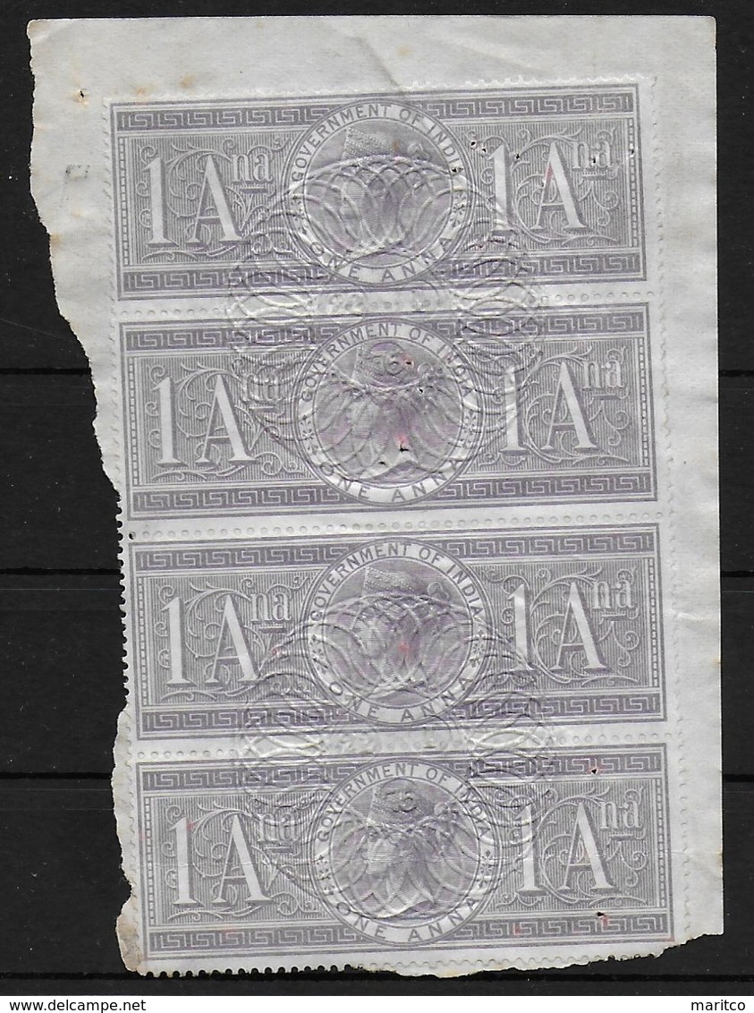 India Revenues (Liverpool Via Suez Canal) Revenue Stamps - Andere & Zonder Classificatie