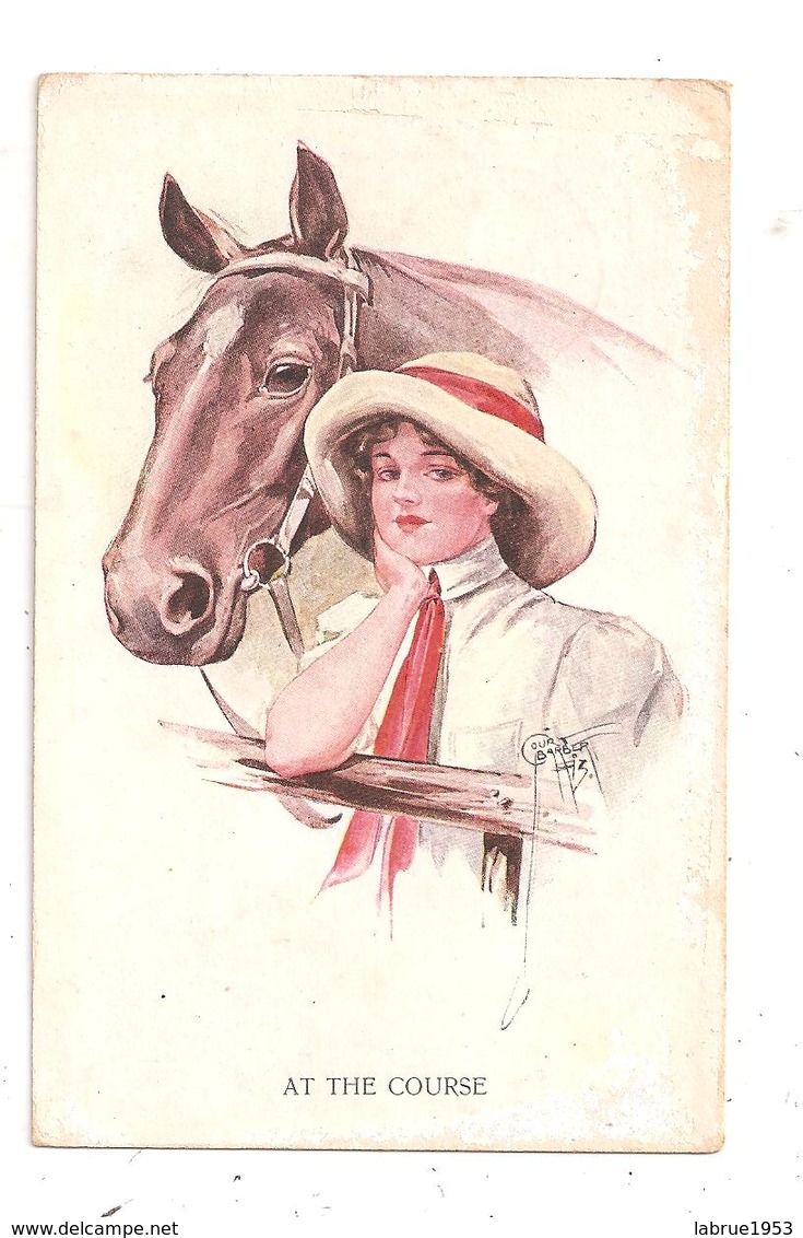 Illustrateur Barder Court- -cheval - Femme-(C.8276) - Barber, Court