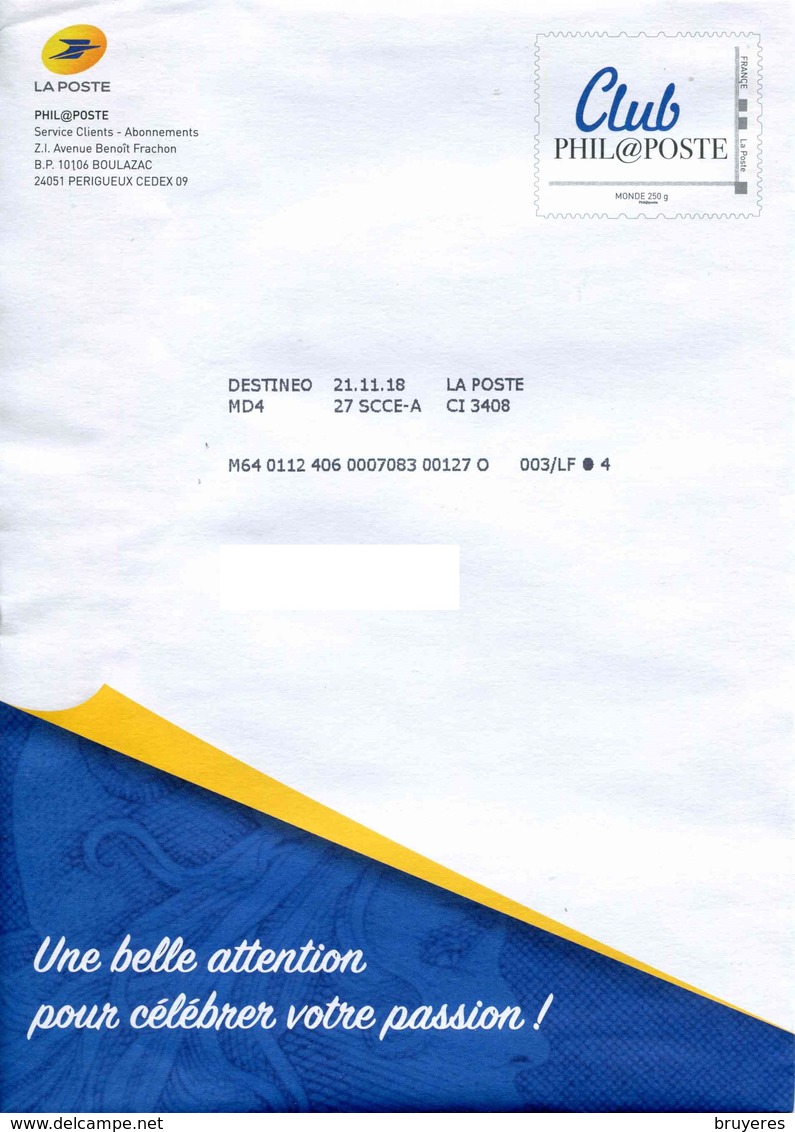 NOTICE PHILATELIQUE EXCLUSIVE "MARIANNE L'ENGAGEE" Son PAP "Club Phil@poste" - Documents De La Poste